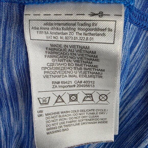 Mens Reebok Heather Blue Active Pullover Shirt 1/4 Zip Long Sleeve Polyester L - Picture 3 of 8